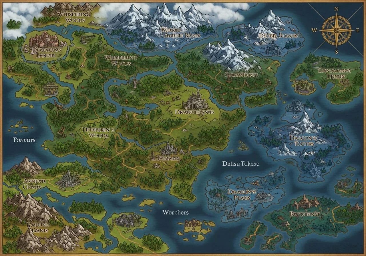 D&d World Map Fantasygen Example