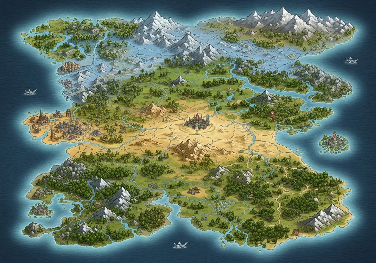 D&d World Map Fantasygen