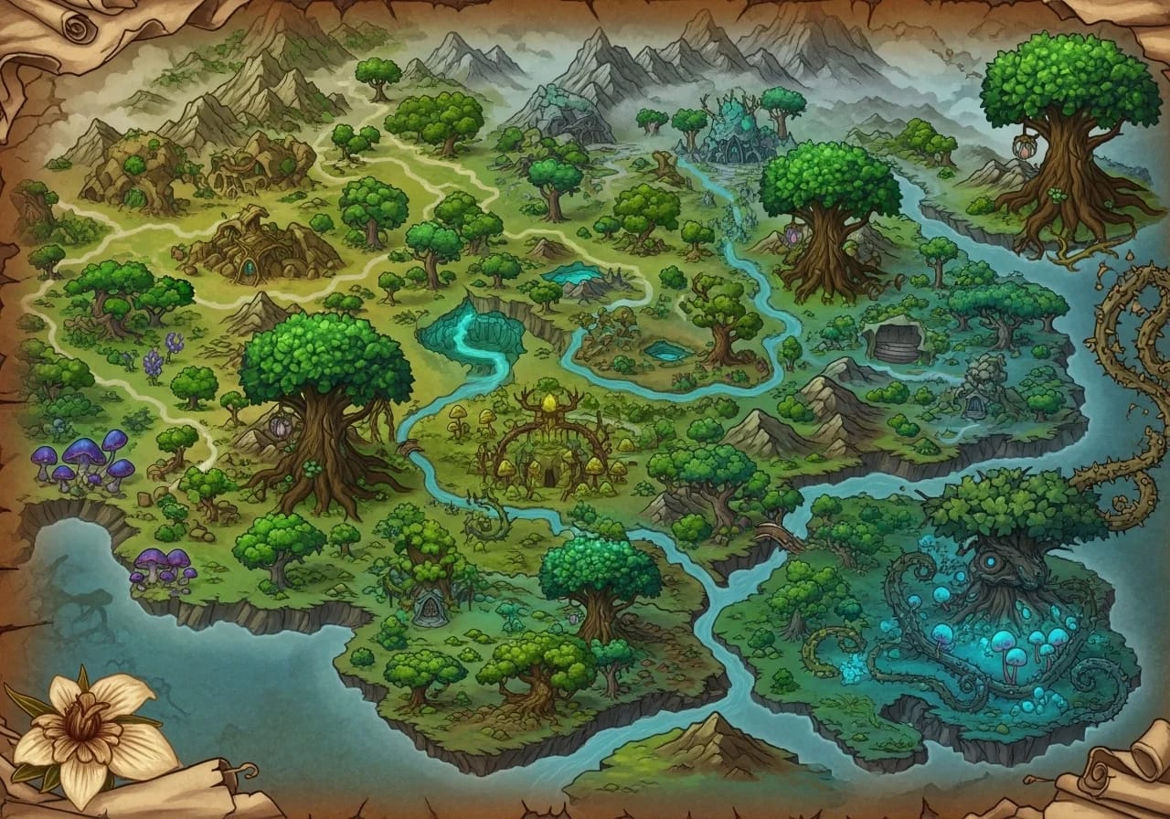 Fantasy Forest Map Fantasygen Generator