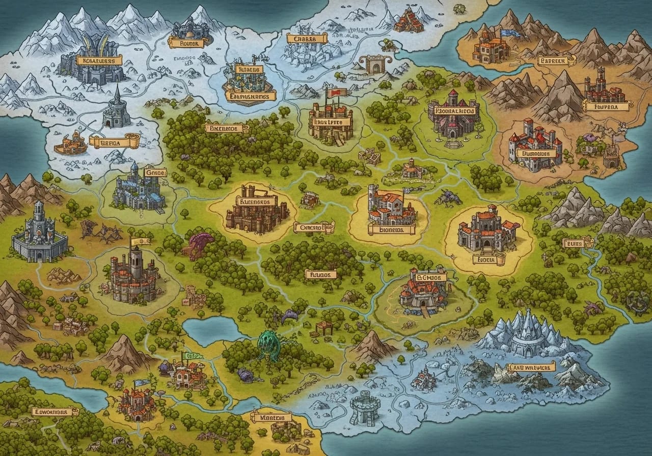 Medieval Fantasy Map Fantasygen Created