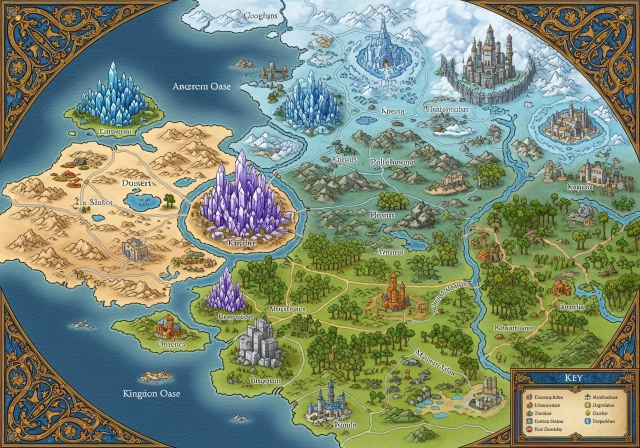 Regional Map Fantasy World Map